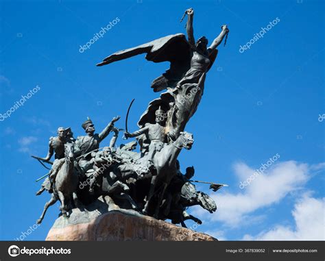 Monumento Cerca Del Cerro Gloria Parque Municipal Mendoza Mendoza Argentina — Foto de stock ...