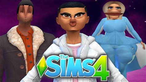 The Sims 4 But Everyone Looks Hilarious Youtube
