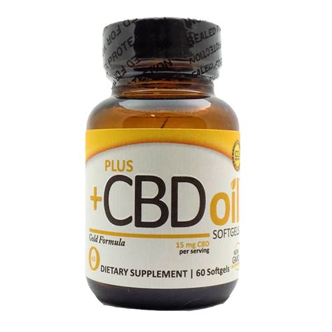 Cbd is not regulated, which means a company can say anything on the label and put something entirely. Plus CBD Oil Gold Formula, 15mg, 60 Vegetarian Softgels ...