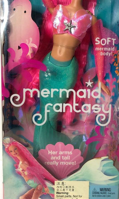 絕版美人魚芭比 2002 mermaid fantasy barbie® nrfb 興趣及遊戲 玩具 and 遊戲類 carousell