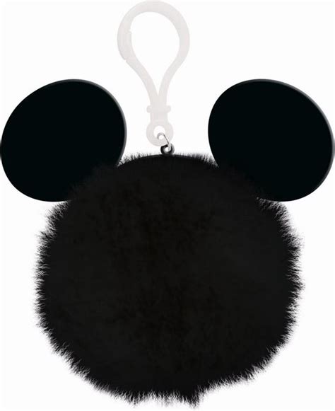 Disney Pom Pom Mickey Mouse Sleutelhanger Zwart