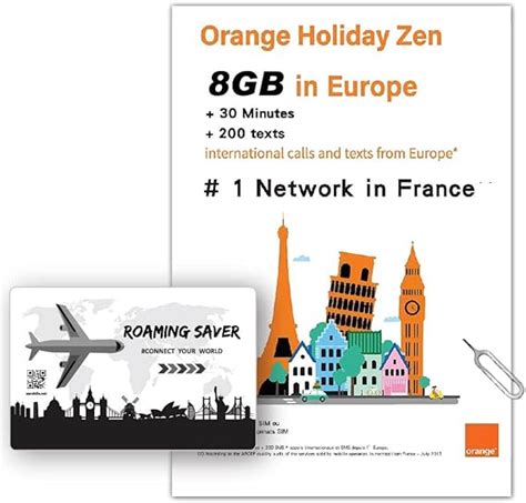Orange Holiday Europe Prepaid Sim Card Combo Deal Official Authorized