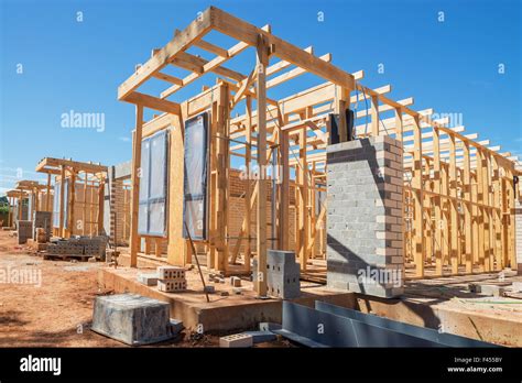 New Homes Construction Stock Photo Alamy
