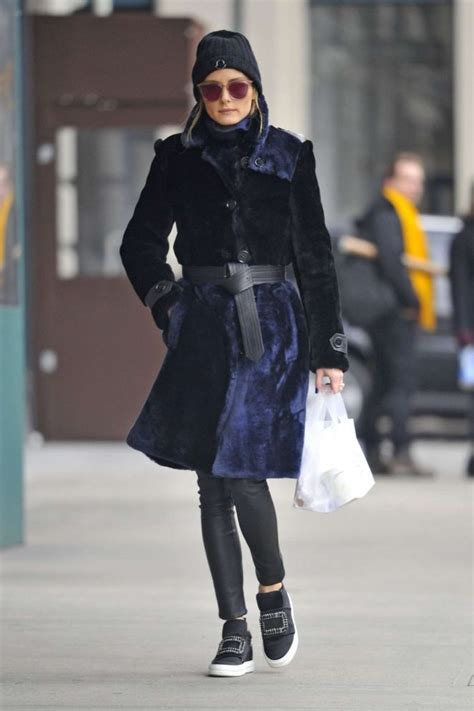 The Olivia Palermo Lookbook Olivia Palermo In Fur Coat Out In New York