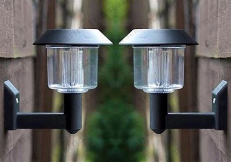 Solar fence lights absorb sunlight, which is then transformed by solar panels into energy. 30pcs New Energy Solar Power Wall Light Fence panel LED ...