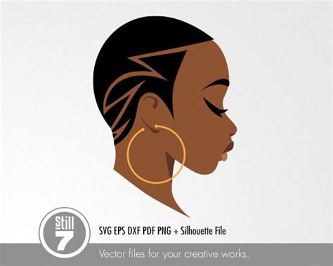 Black Woman Svg Haircut Svg Svg Cutting File Eps Dxf Pdf Etsy