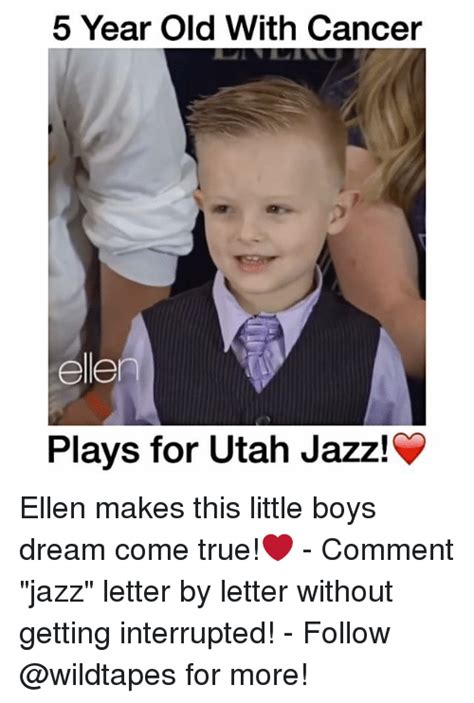2020 season schedule, scores, stats, and highlights. 5 Year Old With Cancer Ellen Plays for Utah Jazz! Ellen ...