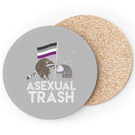 Lgbt Pride Asexual Trash Raccoon Opossum Asexual Flag Ace Pride Lgbtq Coasters Sold By