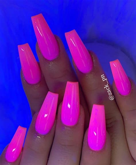 Love Summer Color 🌞 Hot Pink Glow In The Dark And Orange Ombre 👉swipe To