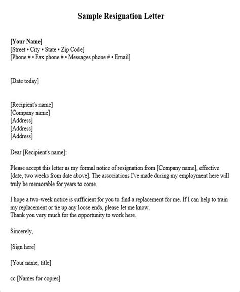 What should i write on the envelope of a resignation letter. 13+ Sample Two Weeks Notice Letter Template - SampleTemplatess - SampleTemplatess