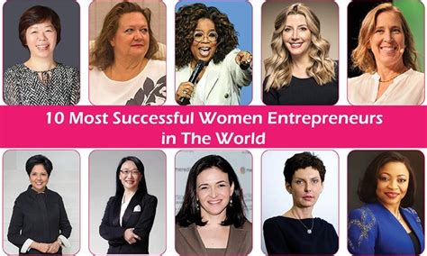 10 Most Successful Women Entrepreneurs In The World