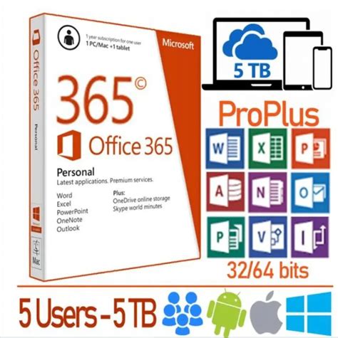 Office 365 Pro Plus 2023 5 Pcmac 5tb Lifetime Keysmix