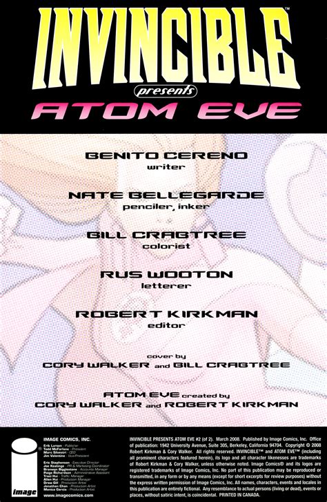Invincible Presents Atom Eve 2 Read All Comics Online For Free