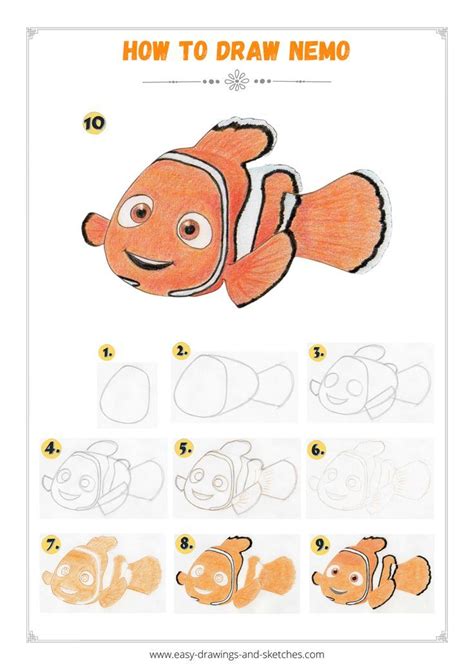 How To Draw Nemo In A Few Super Easy Steps In 2023 How To Draw Nemo