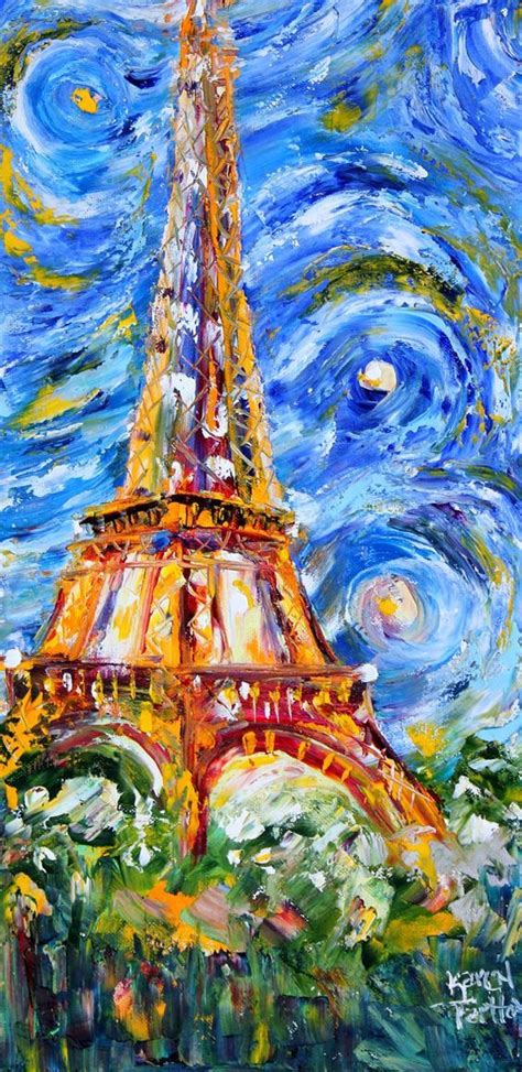 Pin By Rachael Sharp On Little Things Eiffel Tower Painting Fine Art