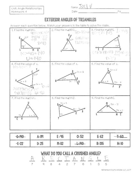 Here are all the solutions to the homework 3 geometry assignment for isosceles & equilateral triangles. Solved: Name Unit: Angle Relationships Homework 4 Date Pd ... | Chegg.com