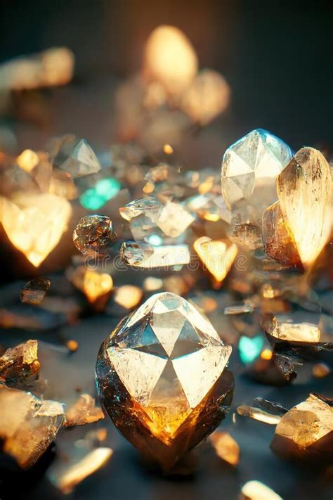 Shiny Gemstones Diamonds Crystals Abstract Background Beautiful Luxury