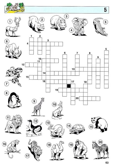 These crossword puzzles in spanish are great for learning spanish online. Crossword Puzzles for Kids | Printable puzzles for kids ...