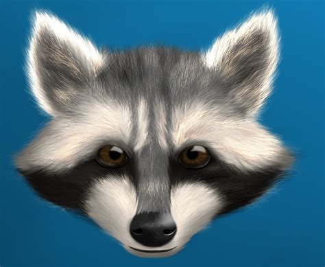 Artstation Raccoon Head