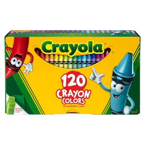 Crayola 120ct Crayon Set With Crayon Sharpener Crayola Crayons