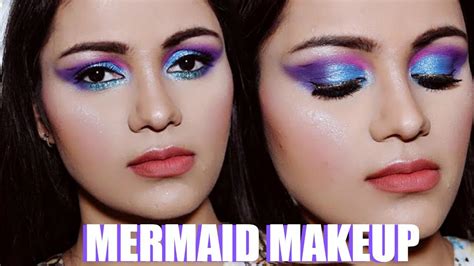 Mermaid Makeup Tutorial Ft Morphe 35b Palette Colorful Smokey Eye