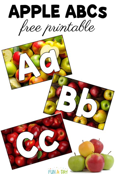 Apple Abcs Free Printable Fine Motor Cards Fun A Day