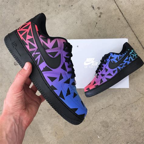 Custom Hand Painted Nike Air Force 1 Low Color Punch Custom Shoes