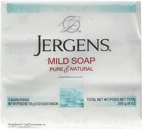 Jergens Mild Soap For Face And Body 3 Ounce Bar 3 Count Pack Of 4