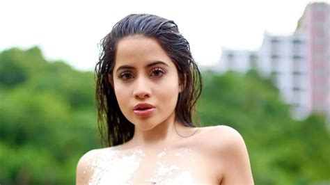 Urfi Javed Goes Topless Again Covers Herself With Only Silver Leaves