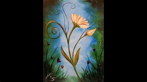 Grab your colors and splatter paint projects are fun too. La Fleur - Step by Step Acrylic Painting on Canvas for ...