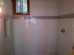 Installing a tile floor in any of these rooms will when tiling a floor, draw a layout of your finished tile design directly onto your subfloor. Staggered vs stacked/straight tile in small bath
