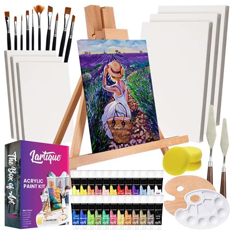 Buy Lartique 47 Piece Acrylic Paint Set Painting Kits For Adults And