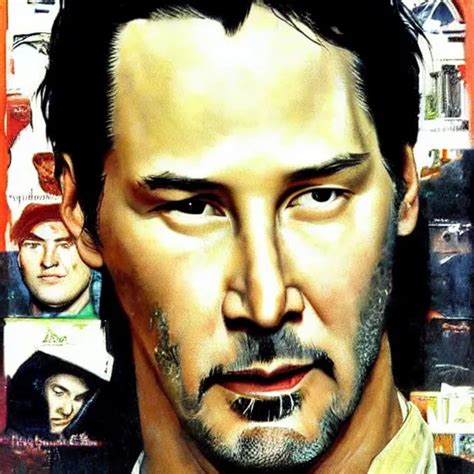 Keanu Reeves Portrait Art By Norman Rockwell Stable Diffusion Openart