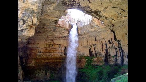 Baatara Gorge Waterfall Lebanon Youtube
