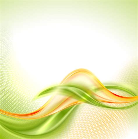 Abstract Wavy Green Eco Style Background Vector 21 Free Download