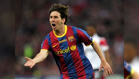 Messis Barcellona Match Issue Wembley Final 2011 Shirt Charitystars