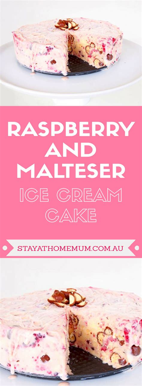 Raspberry And Malteser Ice Cream Cake Is Such A Yummy Dessert So