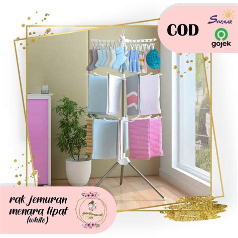 Model atap ini dibuat dari kain tahan air yang pemasangannya membutuhkan rangka besi. Jemuran Lipat Model Tripod Menara Towel/ stand hanger/ rak ...