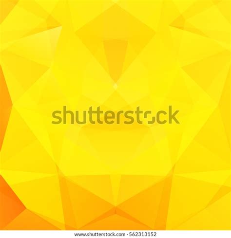 Background Yellow Geometric Shapes Colorful Mosaic Stock Vector