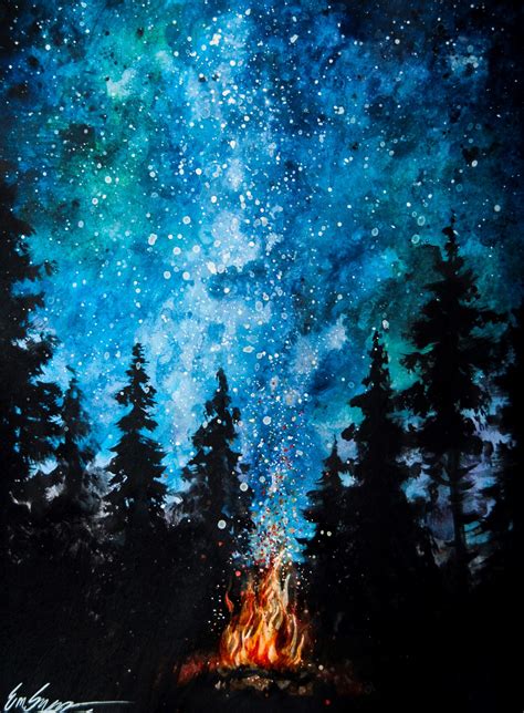 Pin By Emkriart On Illustrations And Art Galaxy Painting Acrylic