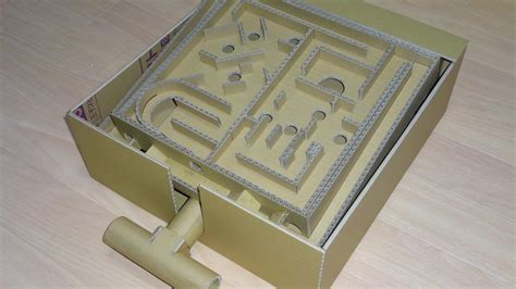 Marble Labyrinth From Cardboard Youtube