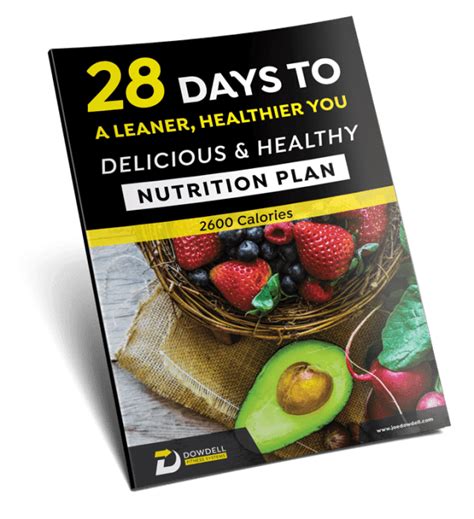 28 Day Meal Plan 2600 Calories Joe Dowdell