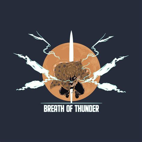 Breath Of Thunder Zenitsu Kimetsu No Yaiba T Shirt Teepublic