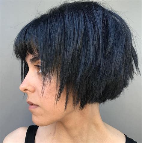 46 Short Shaggy Bob With Bangs Images Galhairs