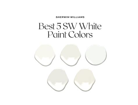 Best 5 Sherwin Williams White Paint Colors Undertone Guide For White