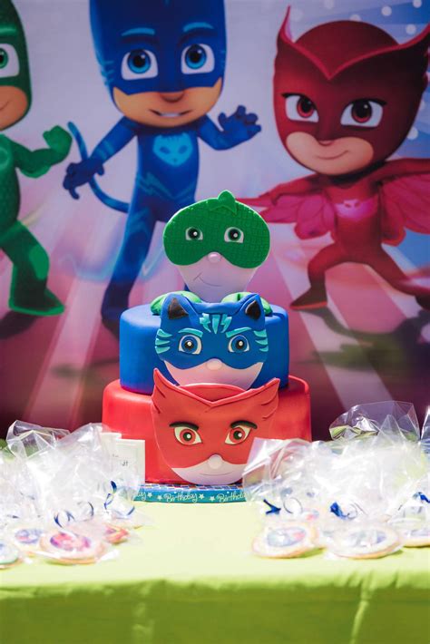 Pj Masks Birthday Party Ideas Photo 1 Of 34 Catch My Party