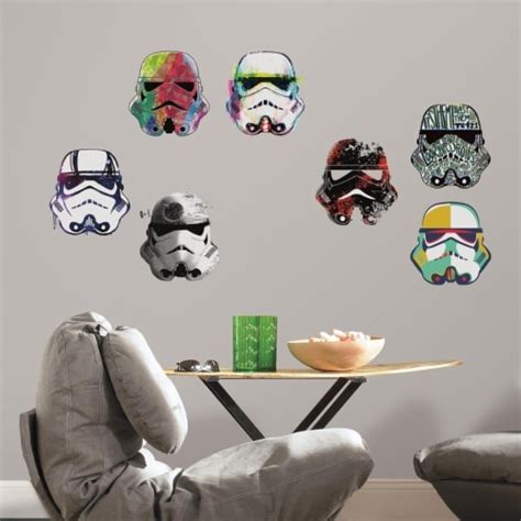 Roommates Rmk3591scs Star Wars Artistic Storm Trooper Heads Peel
