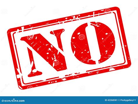 No Red Stamp Text Stock Vector Illustration Of Avoid 42268581