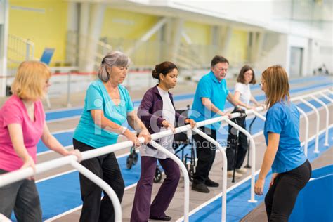 Group Physical Therapy Stock Photos