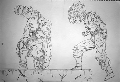 Imagenes De Goku Vs Jiren Para Dibujar Reverasite